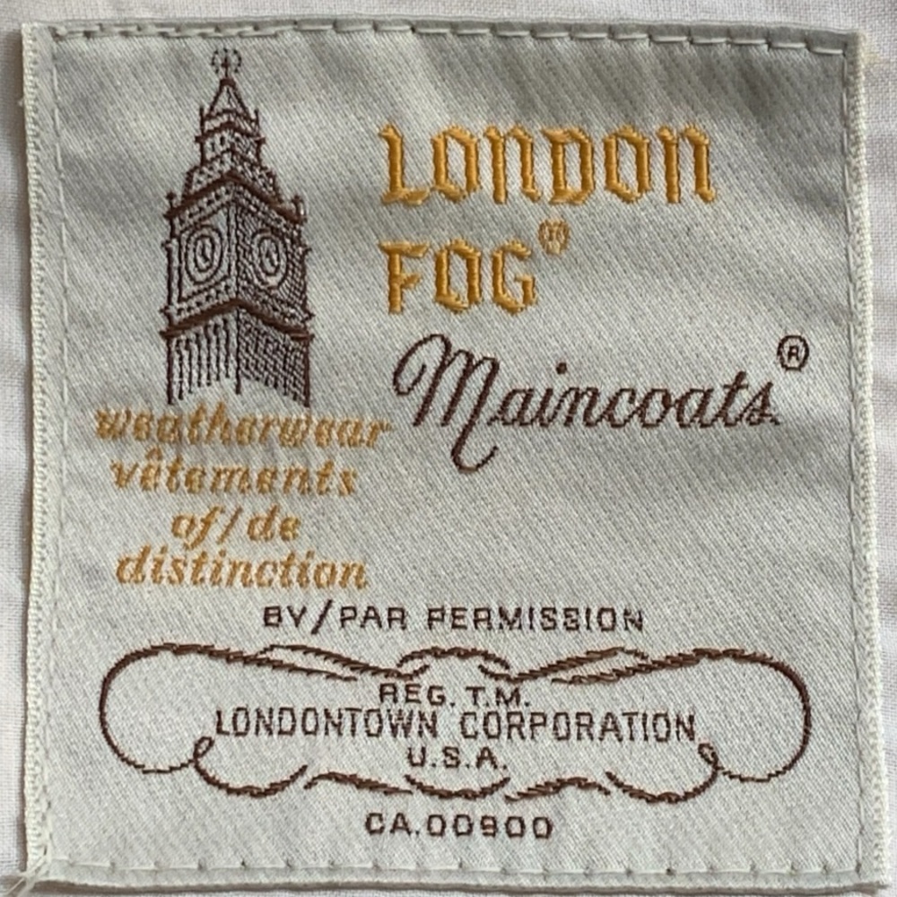 Vintage 80’s London Fog Nylon Rain Coat In Cream - Picture 12 of 14